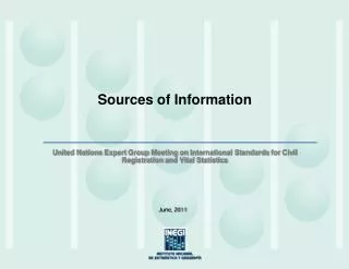 Sources of Information