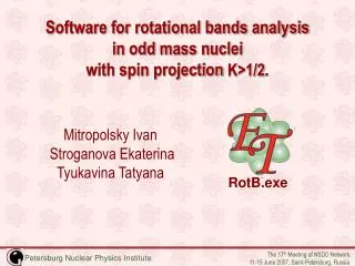 Software for rotational bands analysis in odd mass nuclei with spin projection K&gt;1/2 .