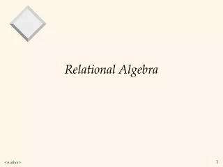 relational algebra