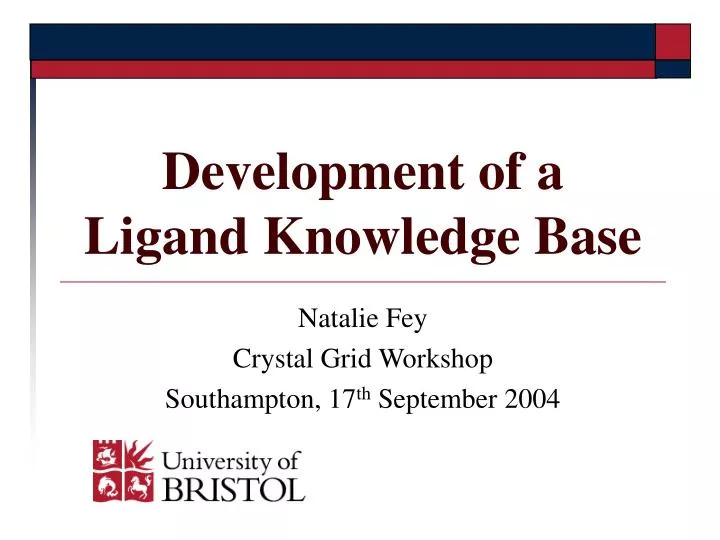 development of a ligand knowledge base