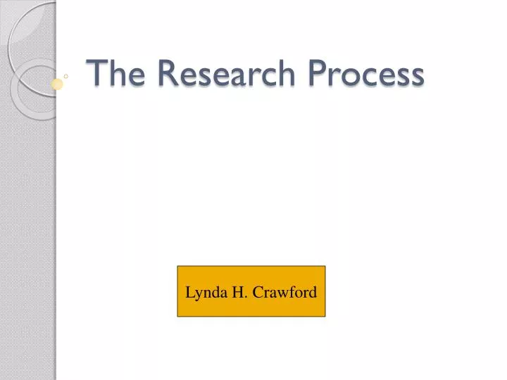 the research process
