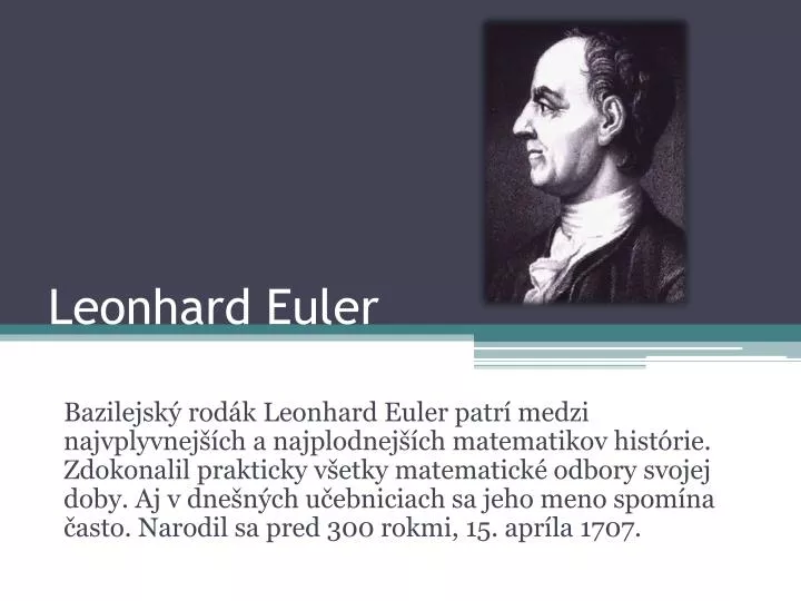 leonhard euler