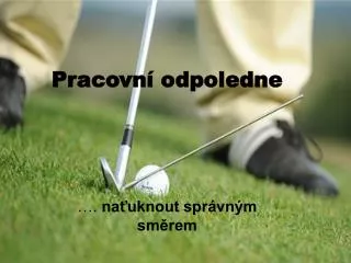 pracovn odpoledne