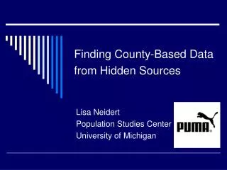Finding County-Based Data from Hidden Sources