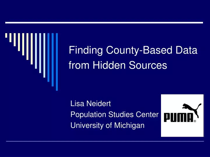 finding county based data from hidden sources