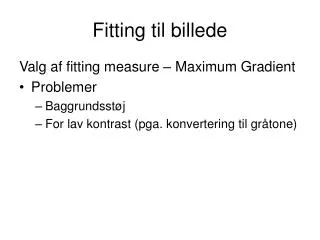 fitting til billede