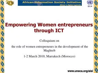 Empowering Women entrepreneurs through ICT