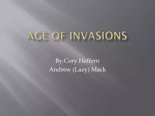 Age of Invasions