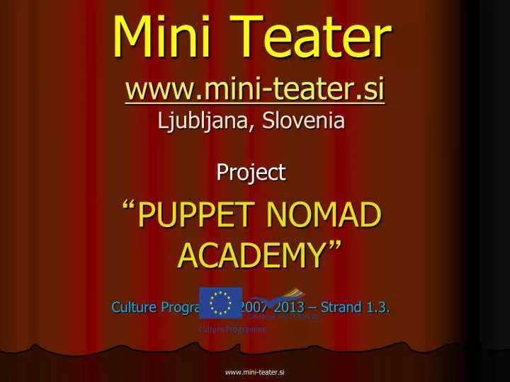 mini teater www mini teater si ljubljana slovenia