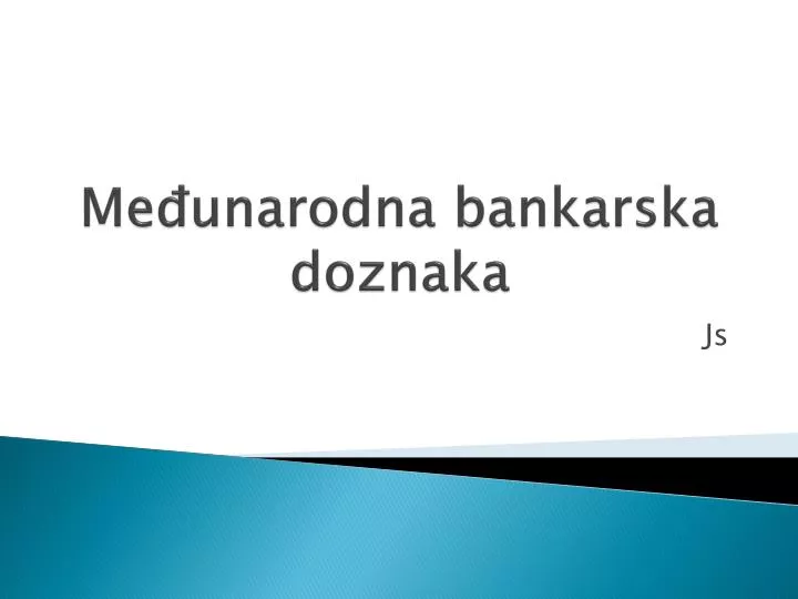 me unarodna bankarska doznaka