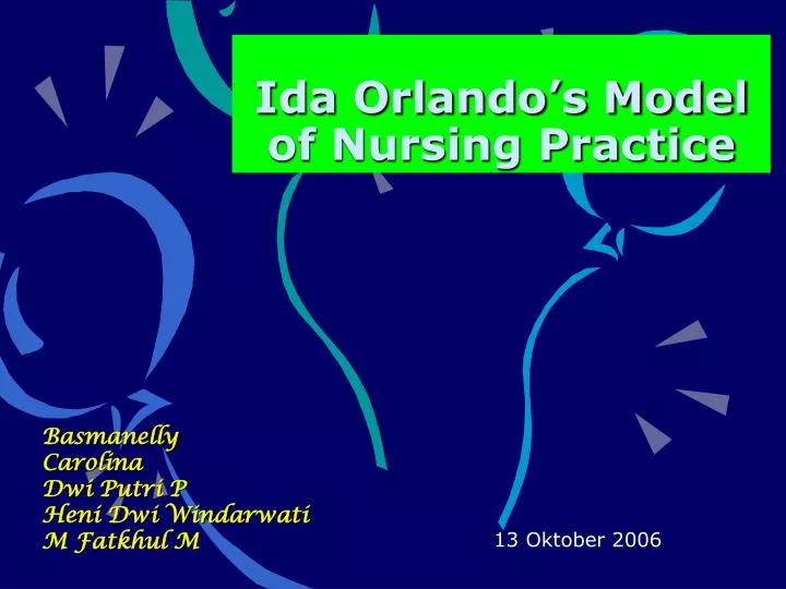 ida orlando s model of nursing practice