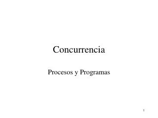 concurrencia