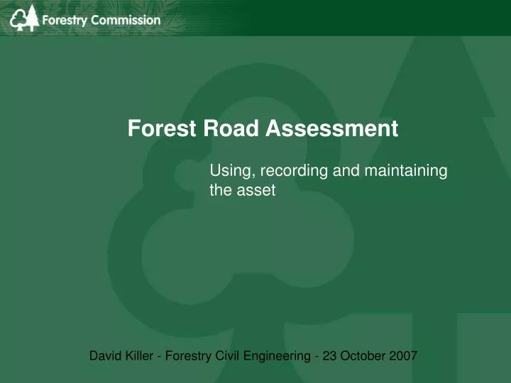forest road assessment