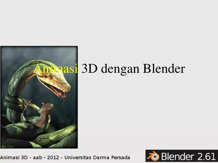 animasi 3d dengan blender