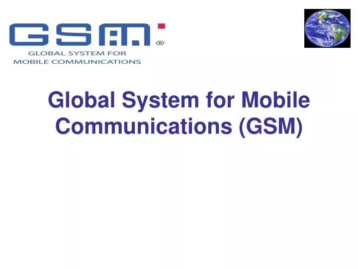 global system for mobile communications gsm