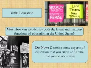 Unit: Education