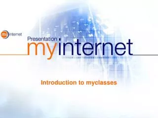 Introduction to myclasses