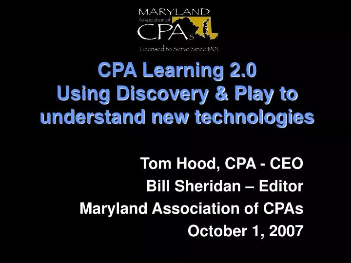 cpa learning 2 0 using discovery play to understand new technologies