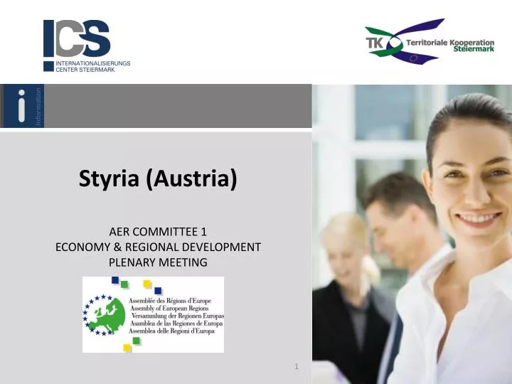 styria austria aer committee 1 economy regional development plenary meeting
