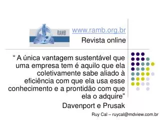 ramb.br Revista online