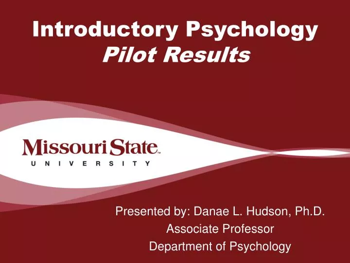 introductory psychology pilot results