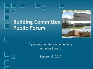 Building Committee Public Forum