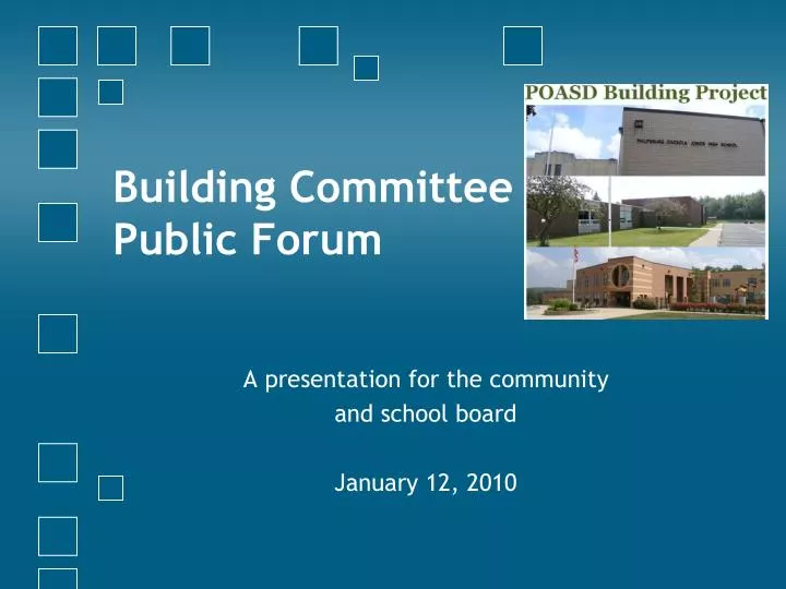building committee public forum