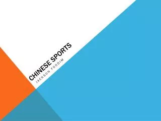Chinese sports