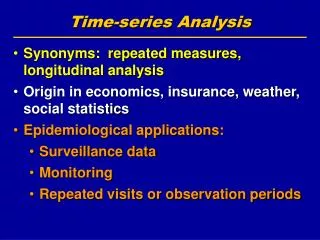 Time-series Analysis