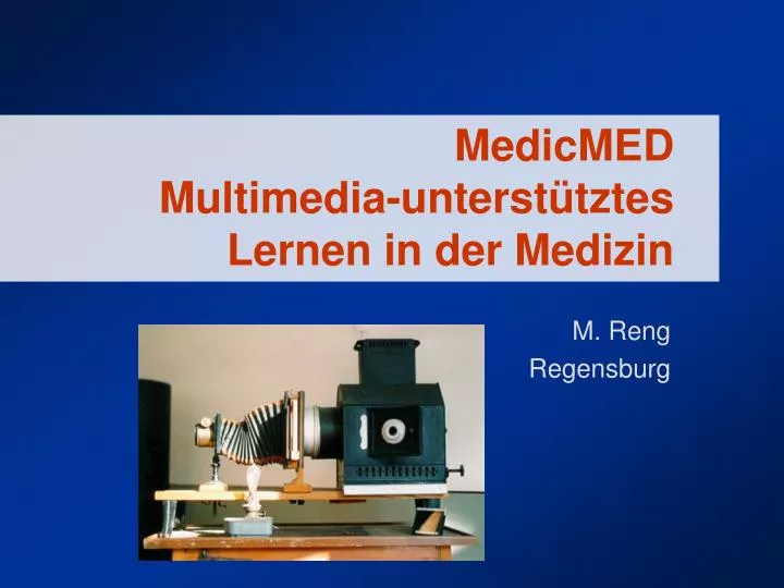 medicmed multimedia unterst tztes lernen in der medizin