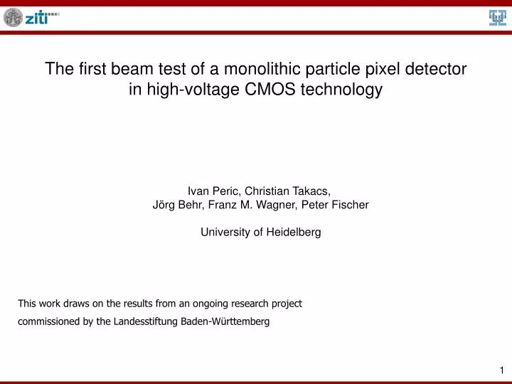 the first beam test of a monolithic particle pixel detector in high voltage cmos technology