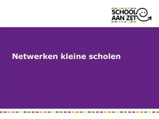 netwerken kleine scholen