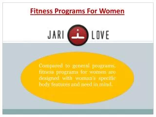 Best Fitness Program for Women