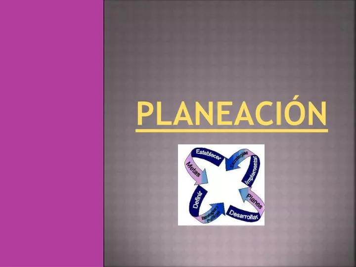 PPT - PLANEACIÓN PowerPoint Presentation, Free Download - ID:3912108