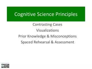 Cognitive Science Principles