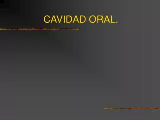 cavidad oral