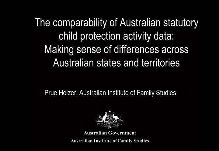 prue holzer australian institute of family studies