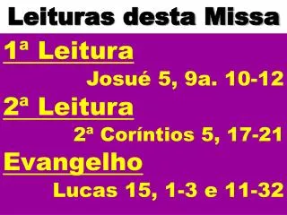 leituras desta missa