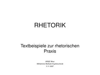 rhetorik