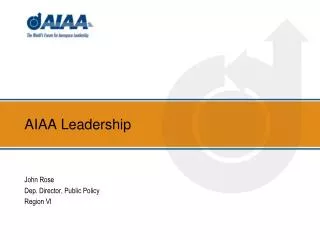 AIAA Leadership