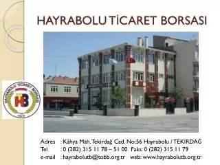 hayrabolu t caret borsasi