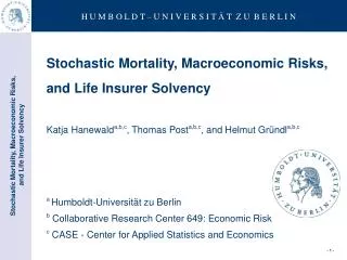 Stochastic Mortality, Macroeconomic Risks, and Life Insurer Solvency