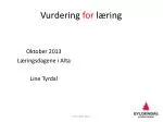 Vurdering for læring - slide 1