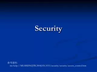 security