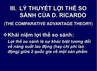 l thuy t l i th so s nh c a d ricardo