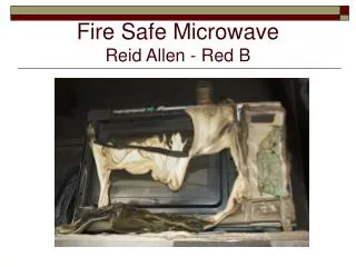 Fire Safe Microwave Reid Allen - Red B