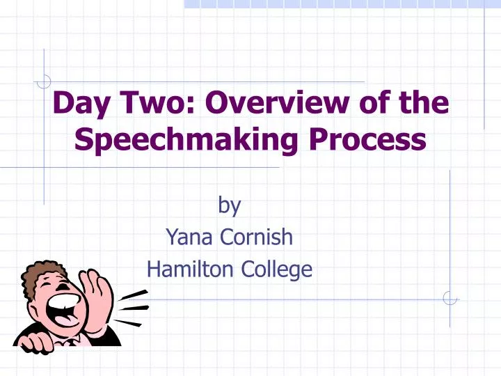 day two overview of the speechmaking process