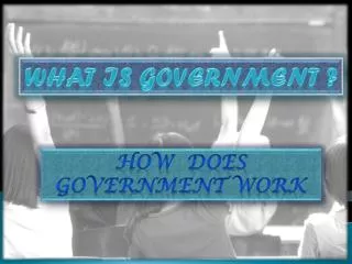 What is government ?
