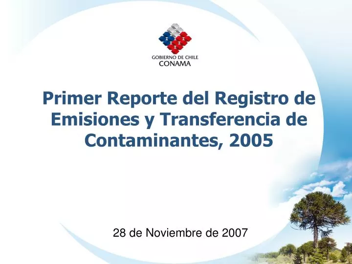 primer reporte del registro de emisiones y transferencia de contaminantes 2005