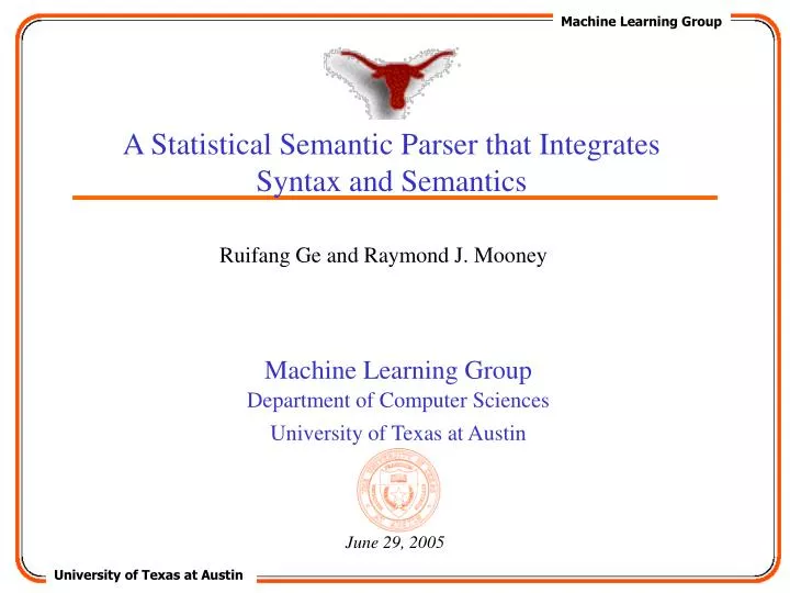 a statistical semantic parser that integrates syntax and semantics